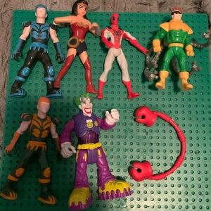Assorted action figures